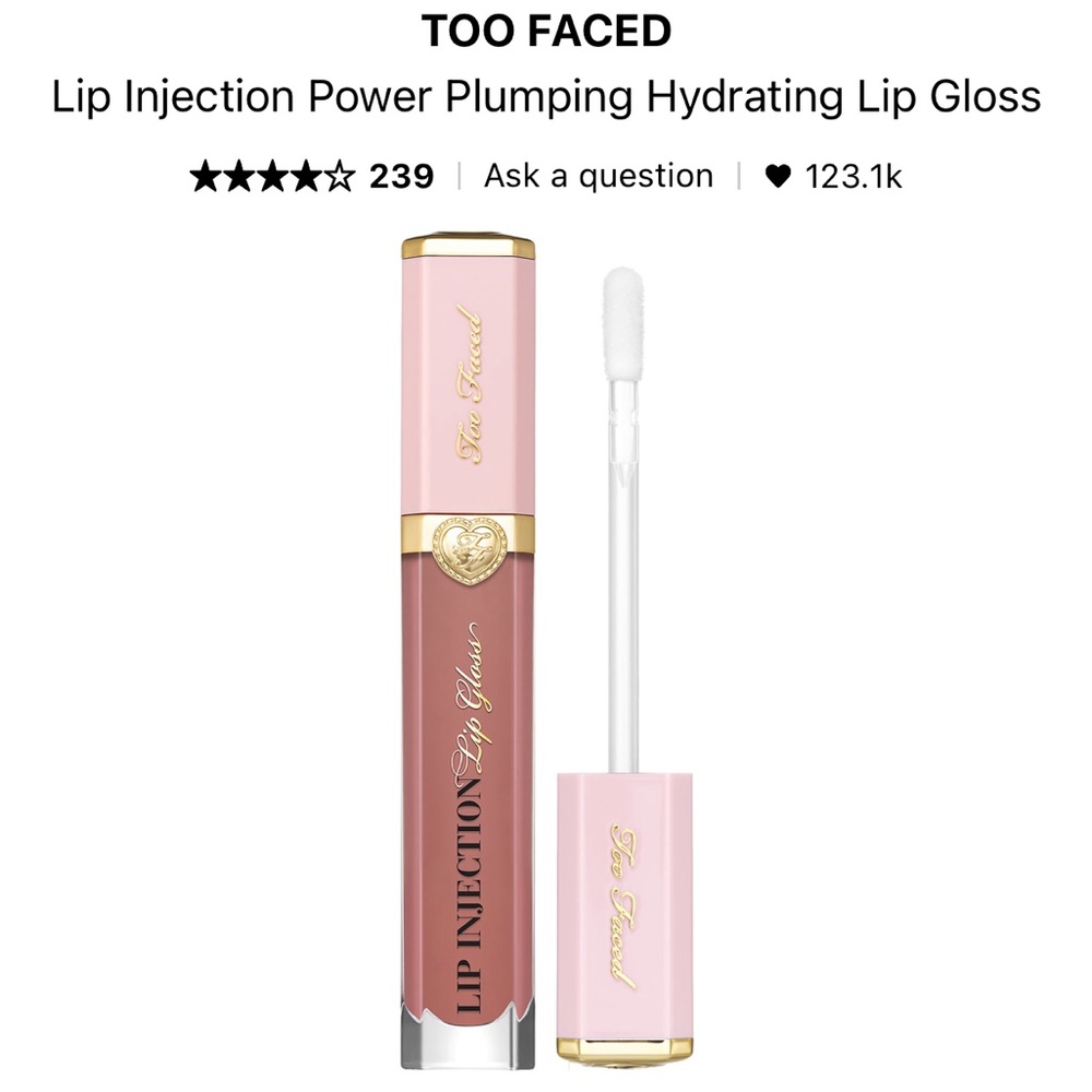✨HP✨BNIB Too Faced Lip Injection Power Plumping Hydrating Shade: Wifey for Lifey